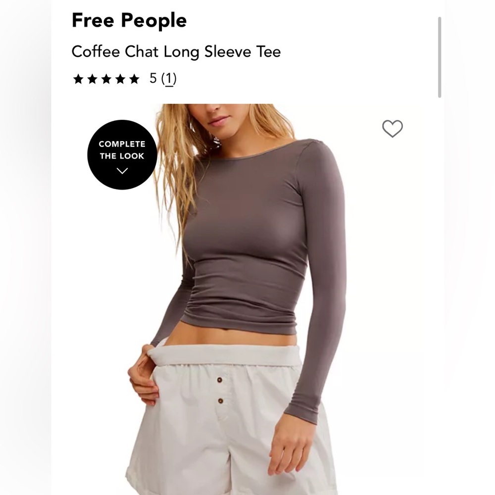 Free people backless longsleeve